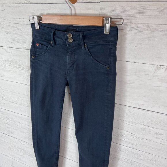 Hudson Jeans Womens Size 25 Teal Green Collin Low Rise Skinny with Flap Pockets - Picture 8 of 14